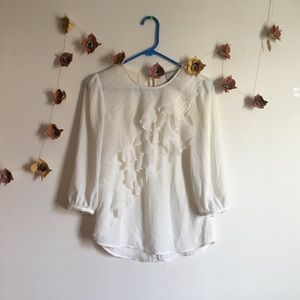 Sheer White Ruffled Shirt Victorian/Edwardian